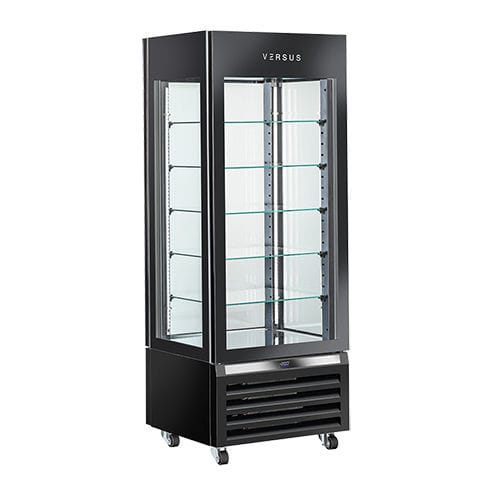 Vetrina refrigerata con scaffali - VFP 404 series - Versus - ad armadio / per pasticceria / nera