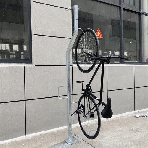 Rastrelliera per biciclette a pavimento - KVS-VBR-Z2-OH - IKAVASS - con sistema di sicurezza / verticale / per spazi pubblici