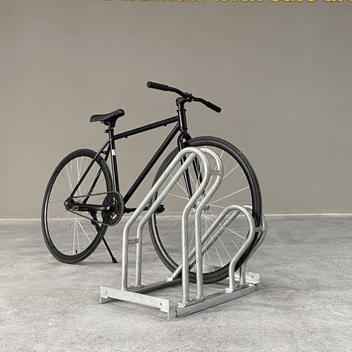 Rastrelliera per biciclette a pavimento - KVS-SBR-T2-0H - IKAVASS - con sistema di sicurezza / verticale / per spazi pubblici