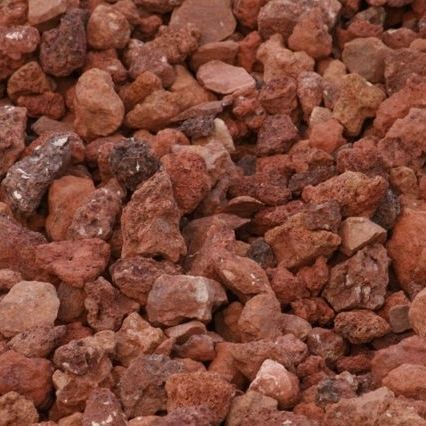 Ghiaia in pietra lavica - RED ROCK - Canteras el cerro s. l. - per esterni / frantumata
