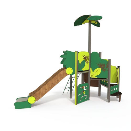 Scivolo dritto - MA 12-1011-P15 - QUALI-Cité - per parco giochi / in acciaio inossidabile