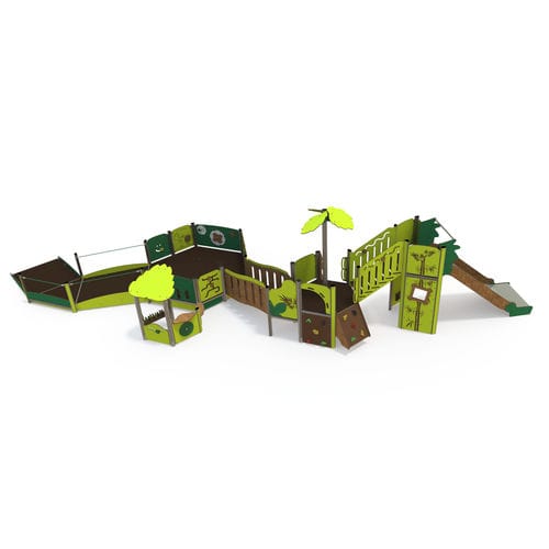 Struttura ludica per parco giochi - EX 15-3056-P15 - QUALI-Cité - in HPL / modulare / per disabili