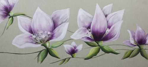 Quadro acrilico - MAGNOLIA SACO 2 - OHORIGINAL BUSINESS SL - misto / dipinto a mano / floreale