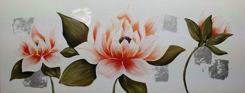 Quadro acrilico - MAGNOLIA 4 - OHORIGINAL BUSINESS SL - misto / dipinto a mano / floreale