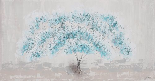 Quadro acrilico - ÁRBOL DE LA VIDA AZUL - OHORIGINAL BUSINESS SL - misto / dipinto a mano / paesaggio