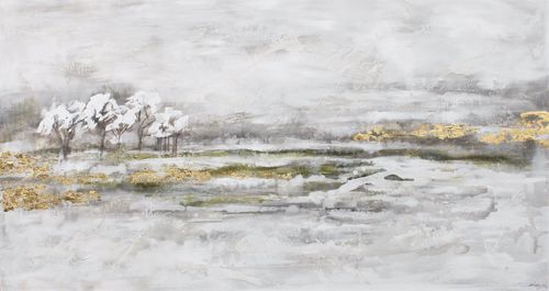 Quadro acrilico - BOSQUE BLANCO - OHORIGINAL BUSINESS SL - misto / dipinto a mano / paesaggio