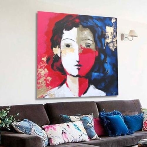 Quadro acrilico - ELENA - OHORIGINAL BUSINESS SL - misto / dipinto a mano / arte figurativa