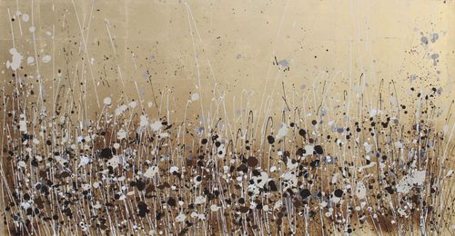 Quadro acrilico - AMAPOLAS ORO - OHORIGINAL BUSINESS SL - misto / dipinto a mano / floreale