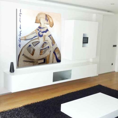Quadro acrilico - MENINA AZUL - OHORIGINAL BUSINESS SL - misto / dipinto a mano / su tela