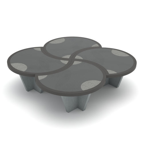 Tavolino basso con supporto in marmo - Kimono - Pistore Marmi - contemporaneo / in marmo / con base centrale