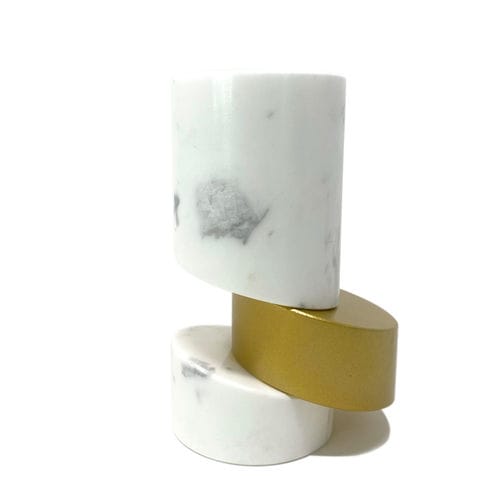 Vaso design originale - Brass - Pistore Marmi - in marmo / fatto a mano / da tavolo