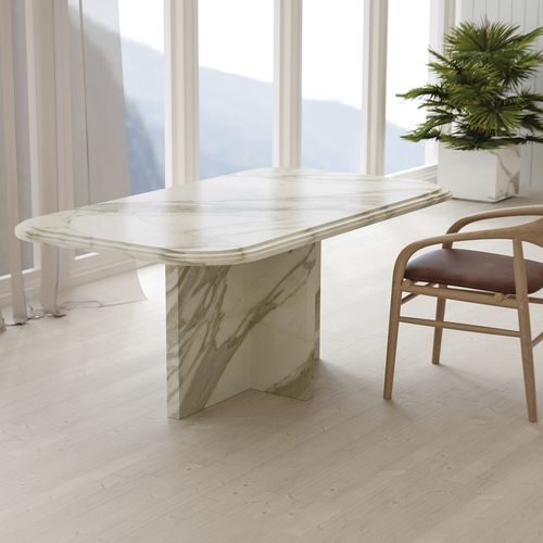 Tavolo da pranzo contemporaneo - IMPERIUM - Pistore Marmi - in marmo / con supporto in marmo / rettangolare
