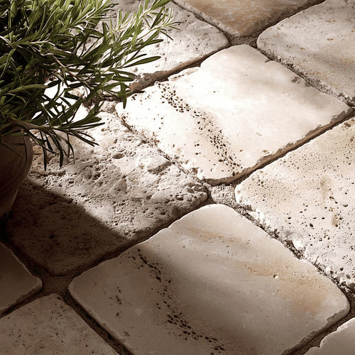 Pavé in ceramica - TUMBLING - Pistore Marmi - in pietra / in marmo / indoor