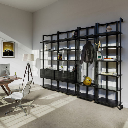 Libreria modulare - hatt - contemporanea / in rovere / in frassino
