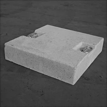 Base per ombrellone in calcestruzzo - Big Washed Plates - Ombrellificio Veneto