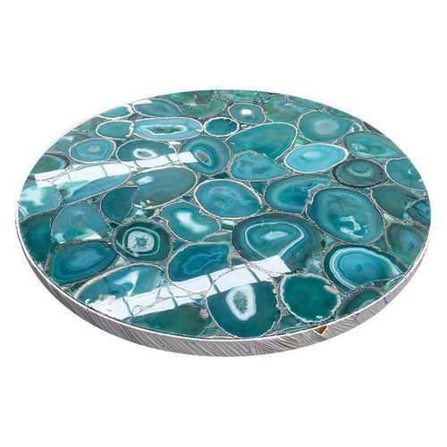 Piano per tavolo in onice - GEMSTONE - Fujian Quanzhou Risheng Stone Industry Co., Ltd. - bianco / marrone / grigio