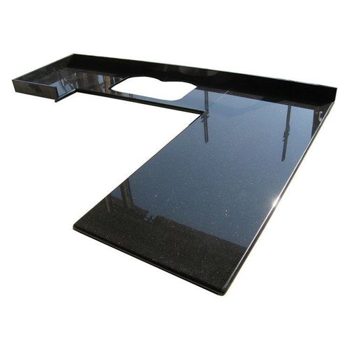 Piano di lavoro in marmo - BLACK GALAXY - Fujian Quanzhou Risheng Stone Industry Co., Ltd. - da cucina / nero / lucido