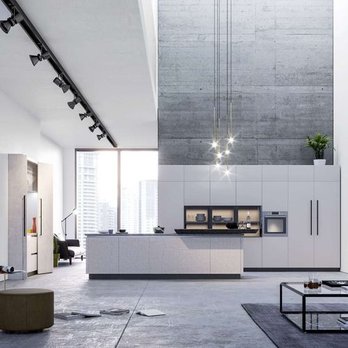Cucina contemporanea - AMAZZONIA - CIESSE CUCINE SRL - in legno compensato / in pietra / con isola