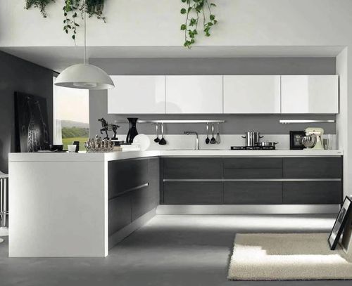 Cucina contemporanea - VENUS  - CIESSE CUCINE SRL - in vetro / con isola / a L