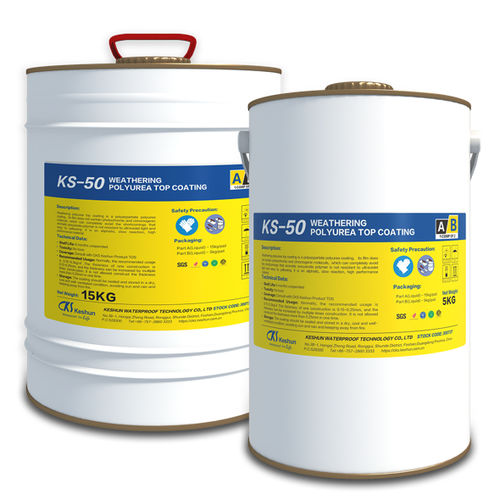 Intonaco di protezione - AQUACOAT KS-50 - Keshun Waterproof Technology Co.,Ltd - per esterni / per calcestruzzo / per metallo