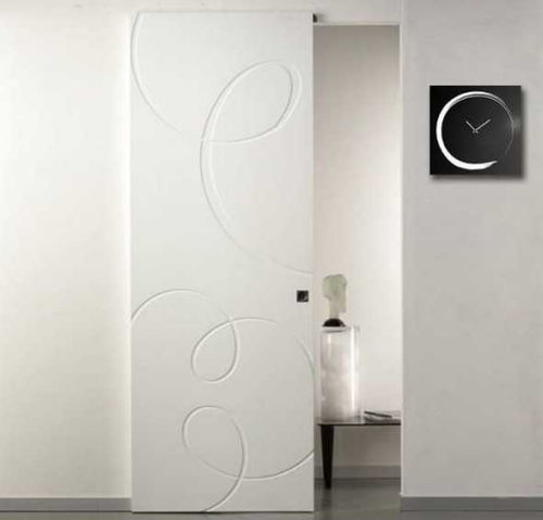 Porta da interno - 401 - PORTE ITALIANE - in legno / scorrevole / contemporanea