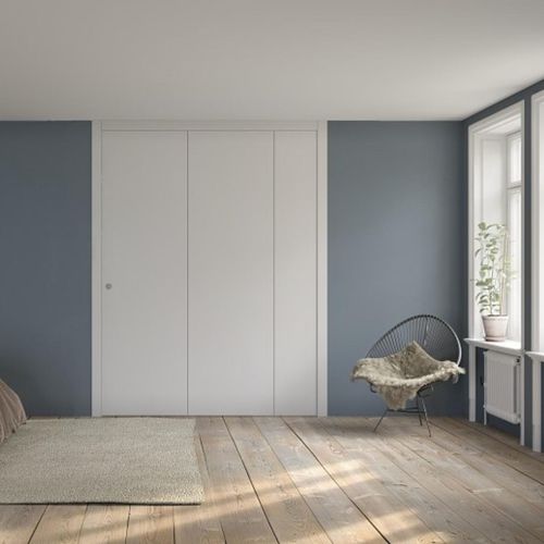 Porta per cabina armadio da interno - PORTE ITALIANE - in legno / a libro / contemporaneo
