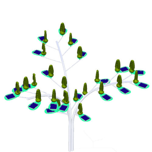 Piccolo generatore eolico asse verticale - HYBRID WINDPALM - New World Wind - bipala / onshore / per casa