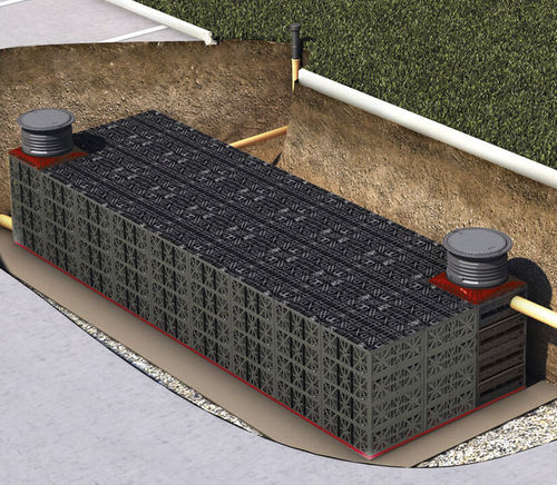 Serbatoio di accumulo di recupero acque meteoriche - ECOBLOC FLEX - GRAF International - di stoccaggio dell'acqua / per filtrazione / flessibile
