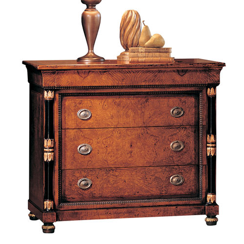 Comodino in stile - K56.01D - Francesco Molon - in legno / rettangolare / con cassetti