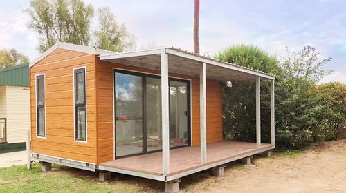 Casa mobile - FOLDABLE CABIN - NingBo DeepBlue Smarthouse Co.,LTD. - contemporanea / monolocale / su ossatura metallica.