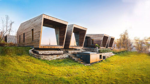 Casa prefabbricata - DOWNEY - NingBo DeepBlue Smarthouse Co.,LTD. - contemporanea / individuale / su ossatura in legno