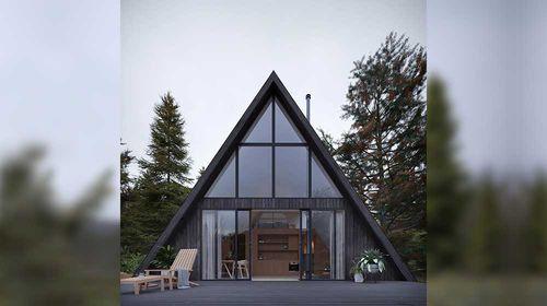 Casa prefabbricata - A-FRAME BEACH - NingBo DeepBlue Smarthouse Co.,LTD. - moderna / a un piano / in legno