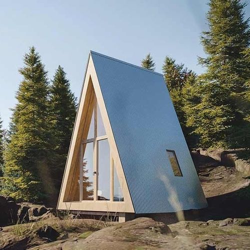 Casa prefabbricata - A-FRAME VALLEY - NingBo DeepBlue Smarthouse Co.,LTD. - contemporanea / a un piano / in legno