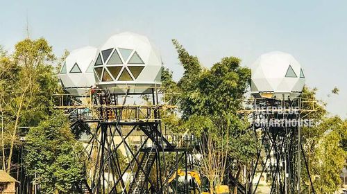 Casa sull'albero - DOME - NingBo DeepBlue Smarthouse Co.,LTD. - contemporanea / in acciaio / per uso residenziale