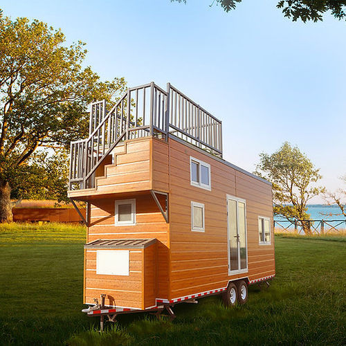 Tiny house rimorchiabile - Orlando - NingBo DeepBlue Smarthouse Co.,LTD. - contemporanea / in acciaio / in polistirene
