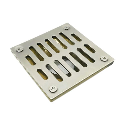 Piletta in acciaio inossidabile - C8966 - Aluids Krome - per stanza da bagno / con griglia / quadrata