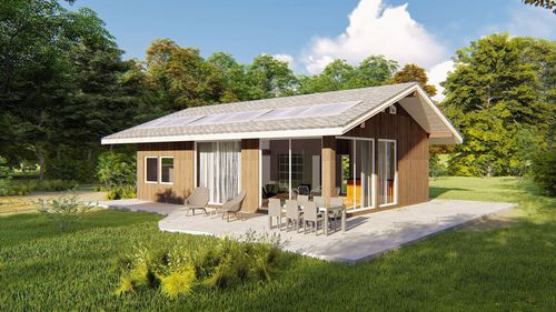 Casa prefabbricata - FINLAND J.H. - Frame House group Sia - ecologica / passiva / contemporanea