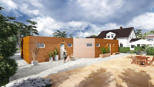 Casa prefabbricata - VILLINO KUMA - Frame House group Sia - ecologica / passiva / contemporanea