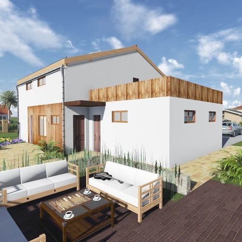 Casa prefabbricata - VILLA ANTARES - Frame House group Sia - ecologica / passiva / contemporanea