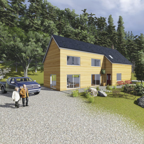 Casa prefabbricata - FRANCE 186 - Frame House group Sia - ecologica / passiva / contemporanea