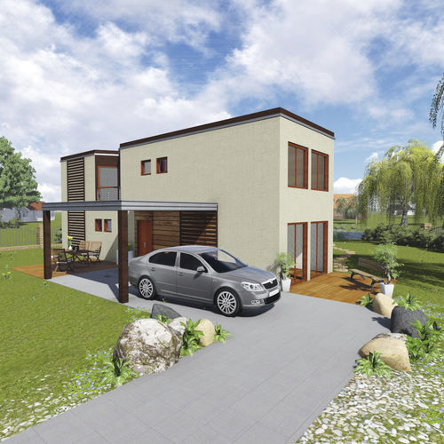 Casa prefabbricata - FRANCE 139 - Frame House group Sia - ecologica / passiva / contemporanea