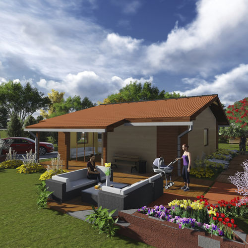 Casa prefabbricata - ITALIA A.M - Frame House group Sia - ecologica / passiva / contemporanea