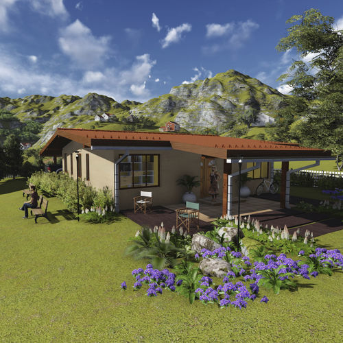 Casa prefabbricata - ITALIA F.F. - Frame House group Sia - ecologica / passiva / contemporanea