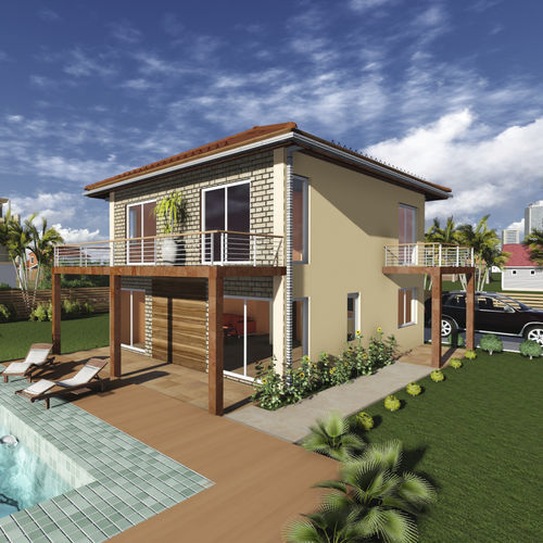 Casa prefabbricata - ITALIA O.M. - Frame House group Sia - ecologica / passiva / contemporanea