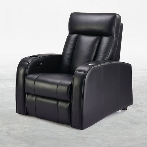 Poltrona per cinema in pelle - STELVIO - KARLSSON SEATING LTD. - per uso residenziale / nera / con poggiatesta