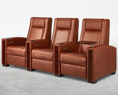 Poltrona per cinema in pelle - ÉLAN - KARLSSON SEATING LTD. - in legno / per uso residenziale / marrone