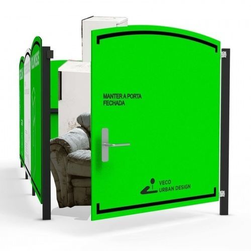 Copribidone in polietilene ad alta densità HDPE - RC ECO MO - Veco Urban Design - in acciaio con rivestimento a polvere