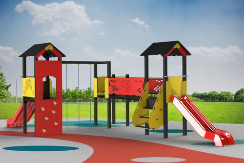 Struttura ludica per parco giochi - ST 7A AL - Veco Urban Design - in acciaio inossidabile / in alluminio laccato / in HDPE