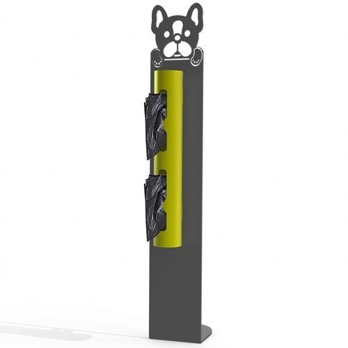 Distributore di sacchetti per escrementi di cani a pavimento - DP CN 03 - Veco Urban Design - per spazio pubblico / in acciaio inossidabile