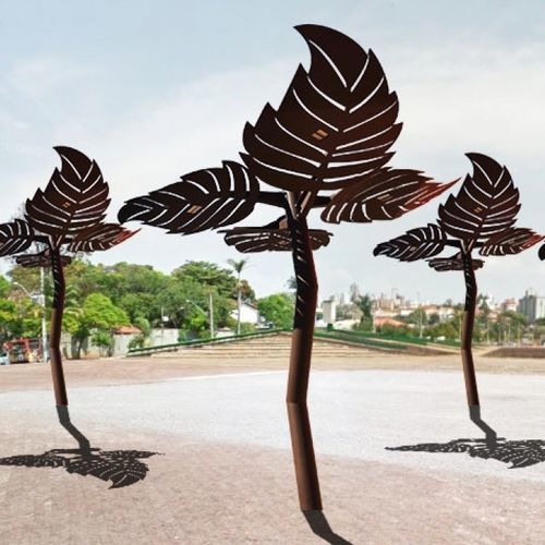 Tendone parasole per spazio pubblico - PERG LEAF - Veco Urban Design